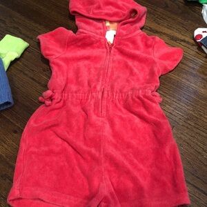 Janie and jack swim coverup 6-12 romper